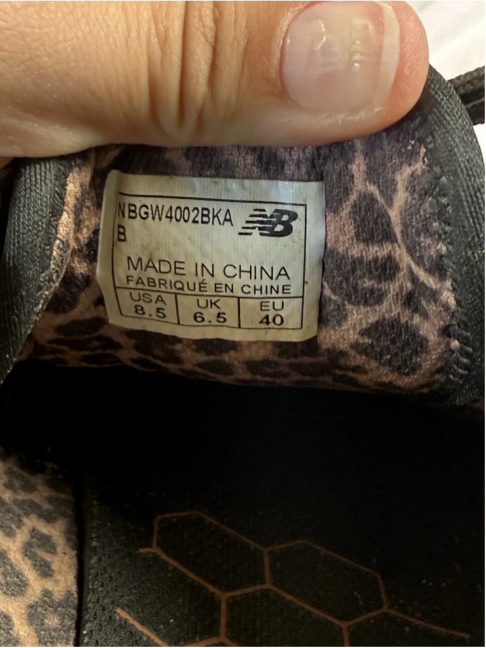 New Balance Women Sz 8.5 Fresh Foam Breathe Golf Shoes Black/Animal NBGW4002BKA